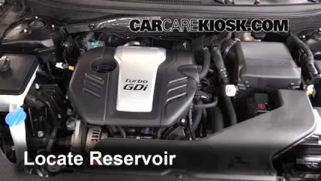 2016 Hyundai Sonata Eco 1.6L 4 Cyl. Turbo Líquido limpiaparabrisas Agregar líquido